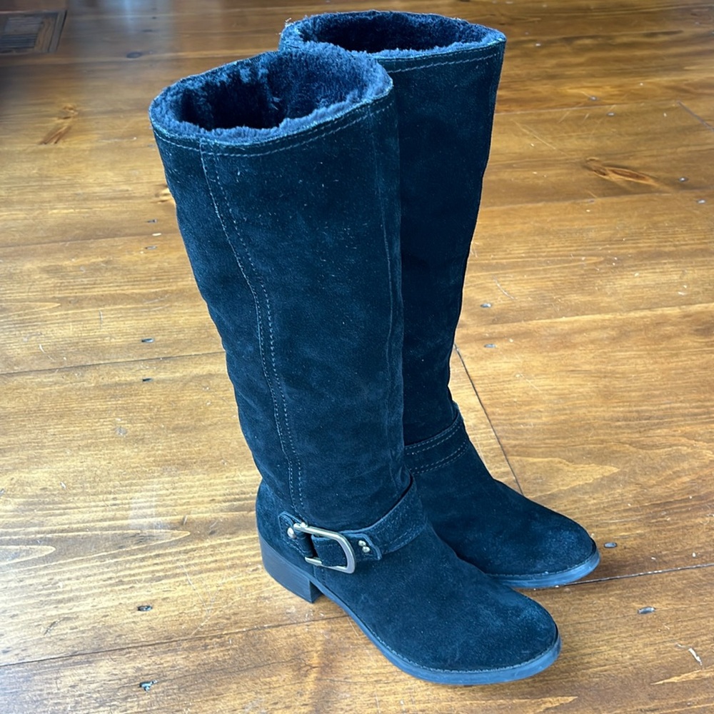 Marc New York Black Suede Boots Sz 9